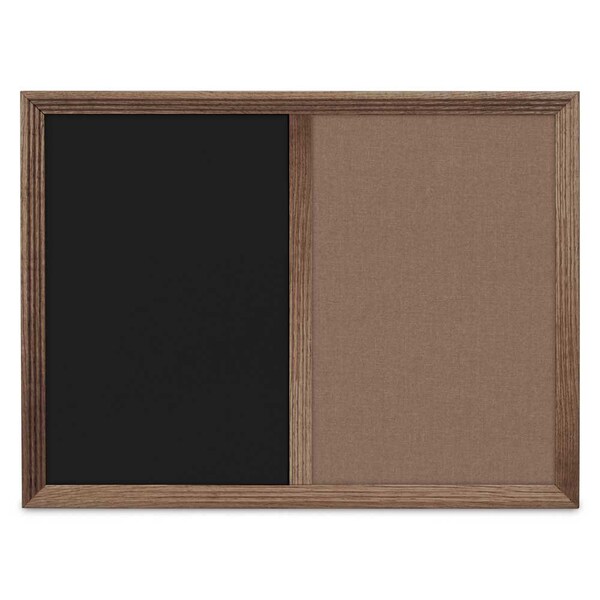 Enclosed Corkboard, 1 Door, 60"x36", 4" Fra